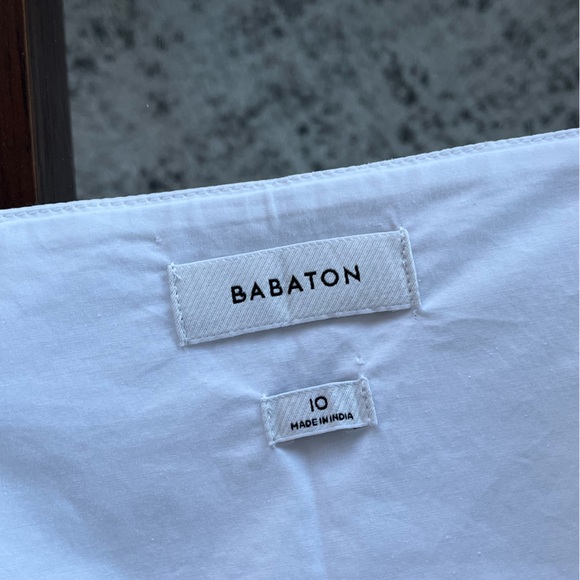 Aritzia Babaton Chandelier Poplin White High-rise Cotton Maxi Vacation Skirt 10 - Picture 11 of 12